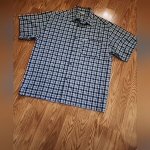 Vintage caltop short sleeve button-up shirt xl‎